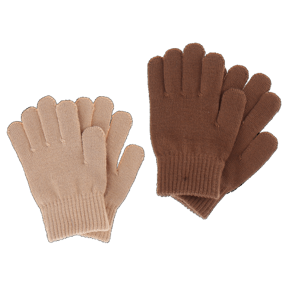 Hovedbilde Bruse Ullhansker, 2pk Bjørk, Candied brun